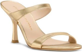 Stuart Weitzman Nudist Sandal in Golden at Nordstrom, Size 10