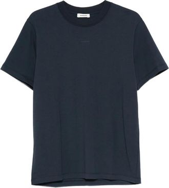 Sandro crew-neck T-shirt - men - Cotton - L - Blue