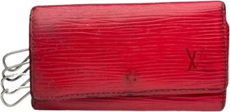 Louis Vuitton Pre-owned Leather key-holders - Dames - Vintage Accessoires - Rood - ONE Size - Vintage