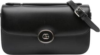 Gucci Pre-owned Satchel - Dames - Vintage Schoudertas - Zwart - ONE Size - Leer - Vintage