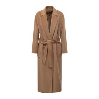 Max Mara Jassen, Dames, Bruin, S, Wol, Mstgiambo Jas