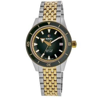 Rado Captain Cook Automatic 39mm Green Dial Two-Tone Stainless Steel Mens Watch R32225313
