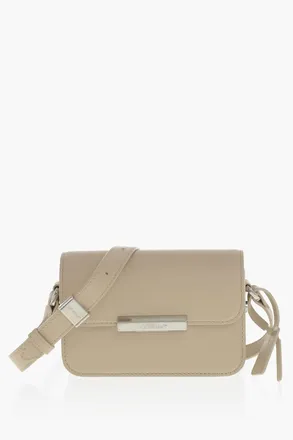 Off-white Leather Crossbody Bag SCREW with Zip-Tie Detail Off-White