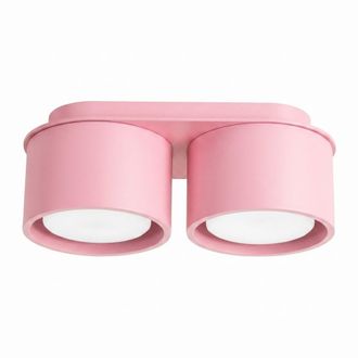Sollux Lighting Plafone rosa aluminio alt. 8 cm