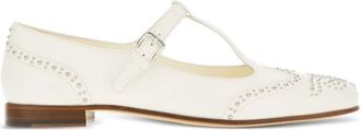 Churchs Ivory Leather Ballet Flats