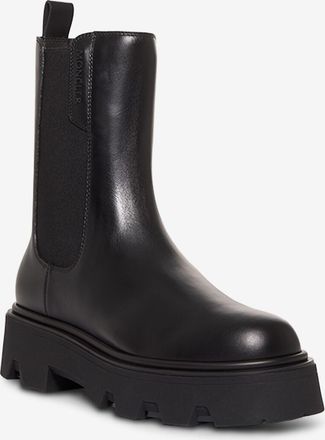 Moncler Exklusive Chelsea-Stiefeletten aus Glanzleder Aurea