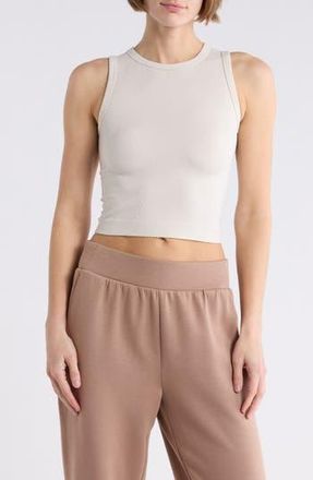 Zella 2-Pack Seamless Tanks in Brown Mole/grey Moonbeam at Nordstrom Rack, Size Medium