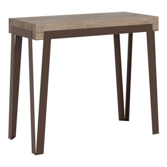 Itamoby Consolle Allungabile 90x40/196 Cm Rio Small Premium Telaio Ruggine Colori Itamoby: Quercia Natura