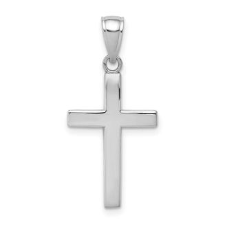 Diamond2Deal 10k Gold Polished Cross Pendant