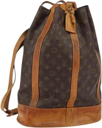 Louis Vuitton Pre-owned Bucket Bags, female, Brown, Size: ONE SIZE Pre-owned Canvas Bucket Bag