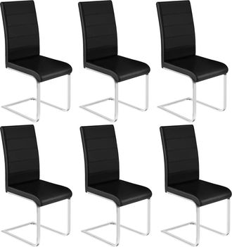 Woltu Woltu 6x Sillas De Comedor Silla Ergon&oacute;mica Para Oficina Y Casa Silla En Forma De C Con Respaldo Alto Silla De Cocina Moderna Y Chic Piel Sint&eacute;tica Ne