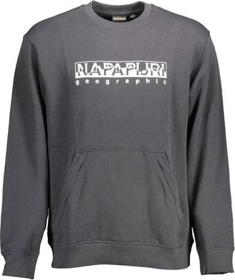 Napapijri Sweatshirt met lange mouwen - Heren - Sweatshirts - Zwart - XL - Katoen - Hoodies & sweatvesten