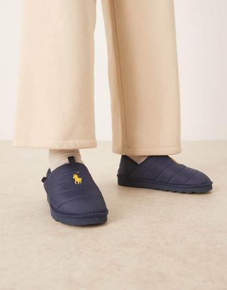 Polo Ralph Lauren Everett - Pantofole blu navy trapuntate