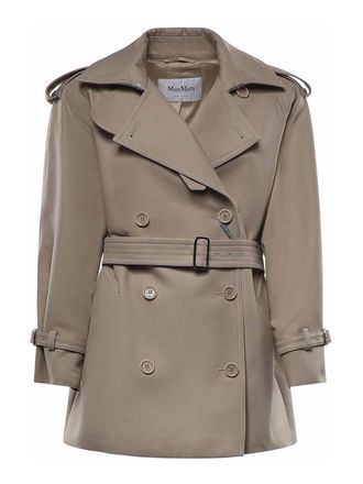 Max Mara Cropped Cotton Duster Coat