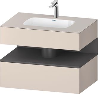 Duravit Duravit - Qatego Lavabo Encastr&eacute; Avec Meuble Sous-lavabo En