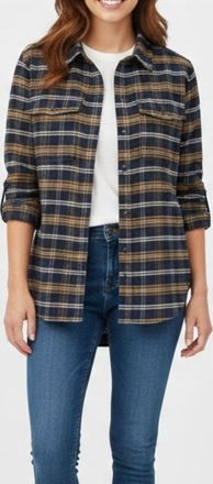 Patagonia Canyonite Flannel Shirt In Orcas: Sunken Blue