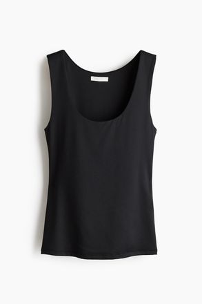 H&M Tanktop aus Mikrofaser - Schwarz