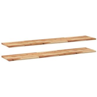 vidaXL Estante Flotante 2 Uds Madera Acacia Acabado Aceite 120x30x2 Cm Vidaxl