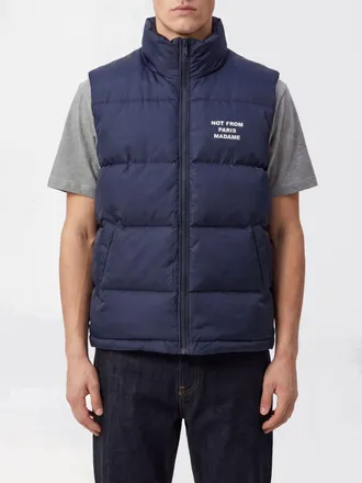 Dr&ocirc;le de Monsieur Dr&ocirc;le de Monsieur Quilted Nylon High-Neck Gilet with Contrast Logo