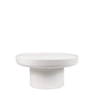 Koketto Home Mesa de centro redonda de 80cm en color blanco