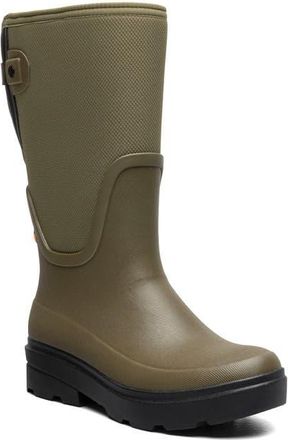 Bogs Hazel Tall Adjustable Calf Rain Boot in Olive at Nordstrom, Size 10