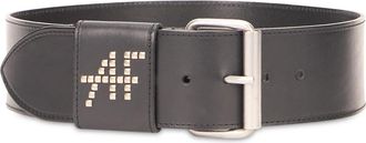 Alberta Ferretti Elegante leren riem met gesp - Dames - Riemen - Zwart - S - Accessoires