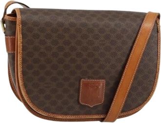 Celine Pre-owned Vintage Cross Body Bag - Dames - Vintage Schoudertas - Bruin - ONE Size - Leer - Vintage