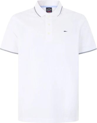 Paul & Shark Klassiek Poloshirt met korte mouwen - Heren - Polos - Wit - XL - Katoen - Tops