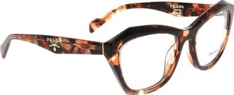 Prada Stijlvolle zonnebril met uniek design - Dames - Brillen - Bruin - ONE Size - Accessoires