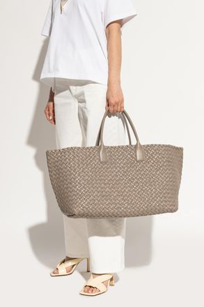 Bottega Veneta Cabat Large Shopper Bag, Womens, Beige