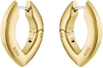 BOSS Gold-tone earrings with petal shape