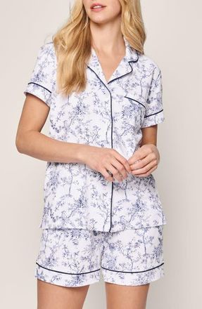Petite Plume Timeless Toile Classic Pima Cotton Short Sleeve Short Pajamas at Nordstrom, Size X-Small