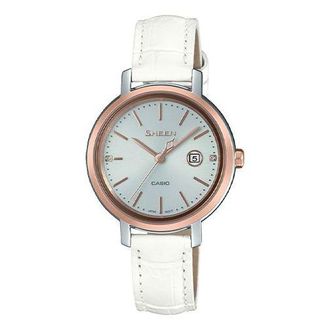 Casio SHEEN Waterproof Solar Powered Quartz White Analog SHS-4525PGL-7APR