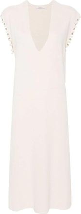Max Mara Lange Truien - Dames - Kleedjes - Beige - S - Kleedjes