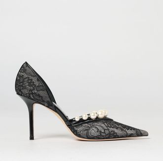 Jimmy Choo London D&eacute;collet&eacute; Aurelie in pizzo con perle sintetiche
