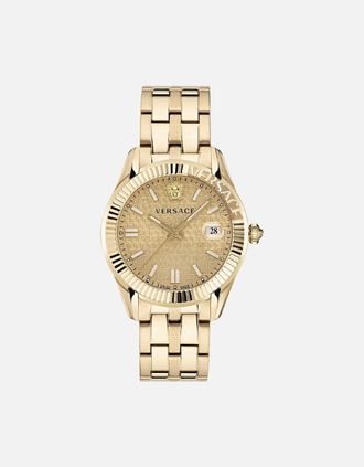 Versace Mens Versace VE3K00522 Greca Time Mens Champagne Watch - Gold