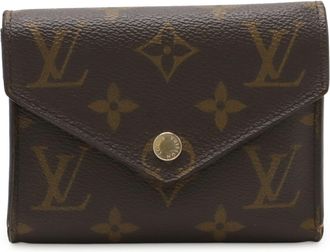 Louis Vuitton Monogram Brown Monogram Monogram Canvas Pvc Coated Canvas Wallet (Tri-Fold) (Pre-Owned)