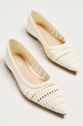 Silent D Selma Woven Leather Pointed Flats