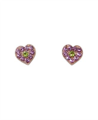 Mariana Womens Parasol Earrings In Pink / Green