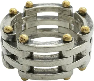 Tiffany & Co. Yellow Gold (18K) Silver 925 Band Ring (Pre-Owned)