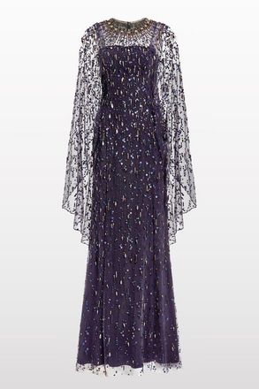 Jenny Packham Hestia Dress in Mauve at Nordstrom, Size 16 Uk