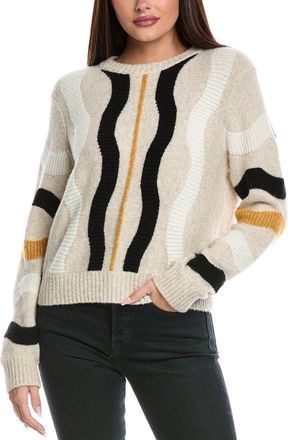 Isla Joeanne Vertical Wave Wool-Blend Sweater