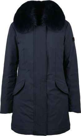 Peuterey Jassen, Dames, Blauw, M, Leer, Desmot KL Jas