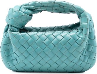 Bottega Veneta Womens Pre-owned Mini Nappa Intrecciato Jodie - Marine Leather - One Size