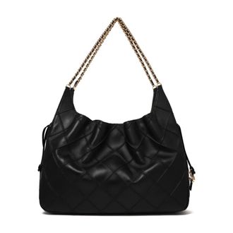 Tory Burch Quilted Leather Shoulder Bag - female - Tory Burch - Shoulder Bags - Black - ONE SIZE - Bags