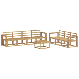 vidaXL Conjunto De Sof&aacute;s De Exterior 8 Pcs Blanco 59 X 59 X 37 Cm Vidaxl