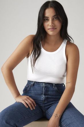 Levi's Camiseta de tirantes Racer - Mujer - 2XL - Blanco / White