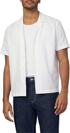 Joe's Seersucker Camp Shirt in Optic White at Nordstrom Rack, Size Xx-Large