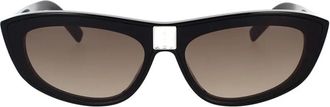 Givenchy Contemporaine Zonnebril met Grijs Masker - unisex - Zonnebrillen - Zwart - ONE Size - Accessoires