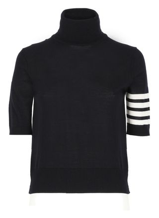 Thom Browne Navy Virgin Wool Sweater
